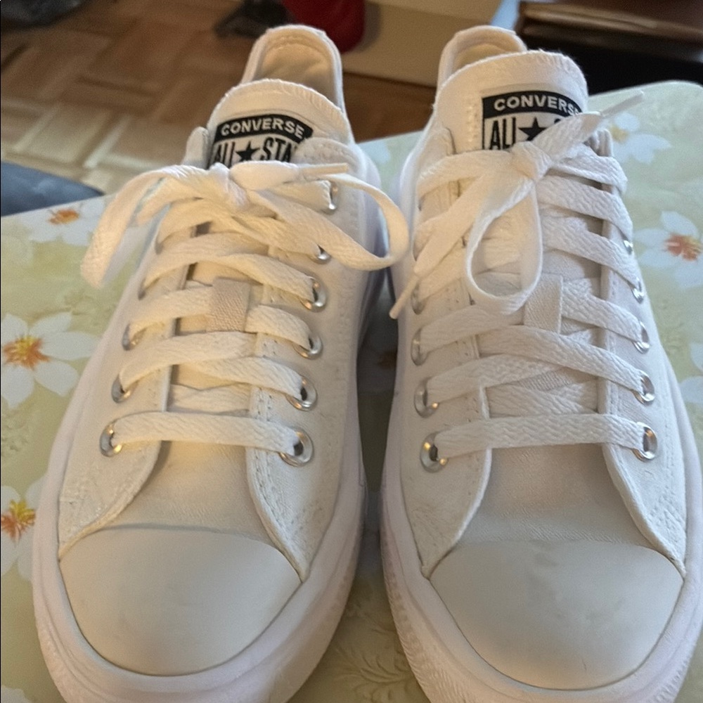 Converse All Star Classic White Lace-Up Sneakers